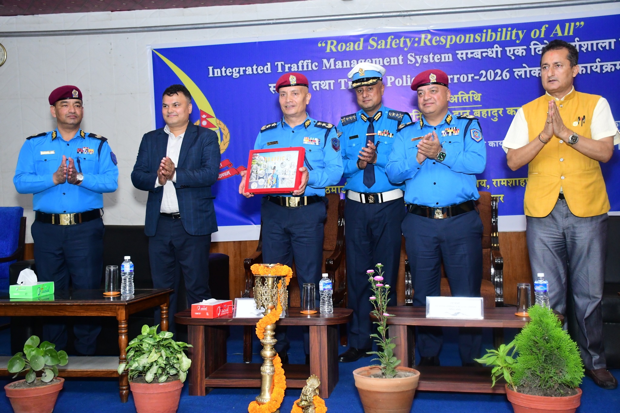 मिति २०८३।०२।१८ गते नेपाल प्रहरी संगठन प्रमुख प्रहरी महानिरीक्षक दानबहादुर कार्कीज्यूद्वारा Traffic Police Mirror 2026  लोकार्पण सम्पन्न।